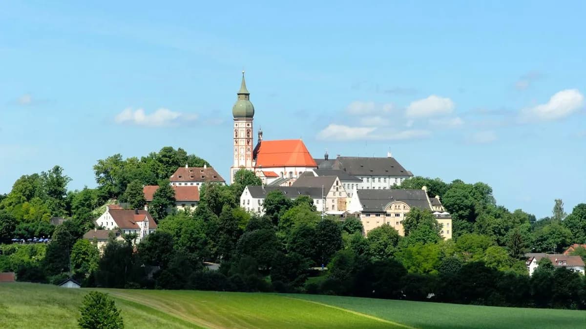 Blick auf Andechs